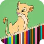 Logo of The Lion Coloring Book android Application 