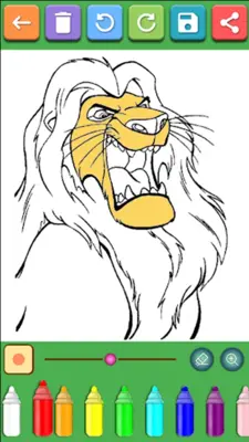 The Lion Coloring Book android App screenshot 0