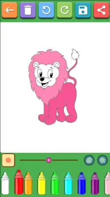 The Lion Coloring Book android App screenshot 1