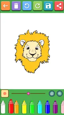 The Lion Coloring Book android App screenshot 4